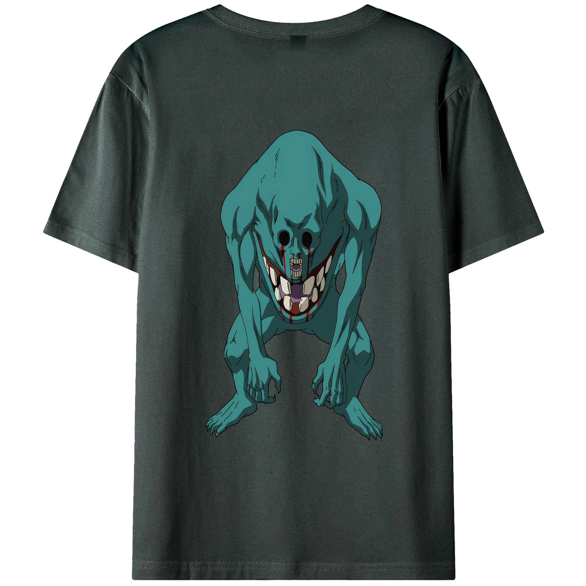 （画像用） 呪術廻戦 Jujutsu Kaisen 綿100％ メンズ半袖Tシャツ（バックプリント） 通気性
